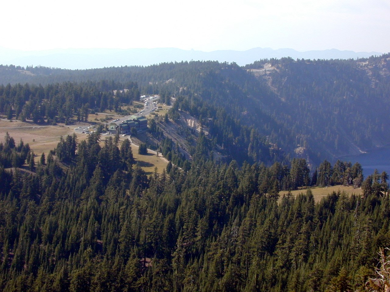 Lodge from slope of Garfield Peak