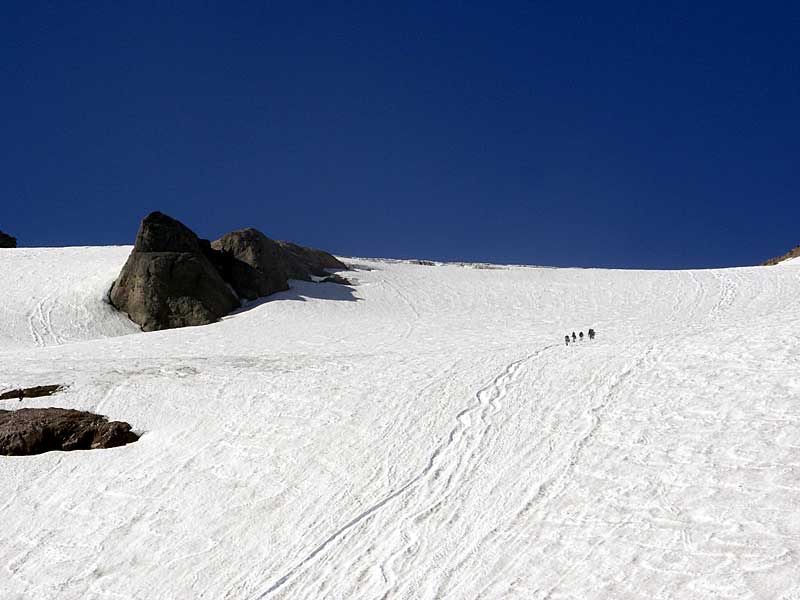 Climbers on the Inter Glacier
