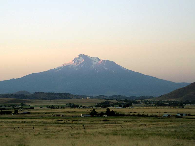 Shasta, Sunday morning from the Yreka-Ager Rd.