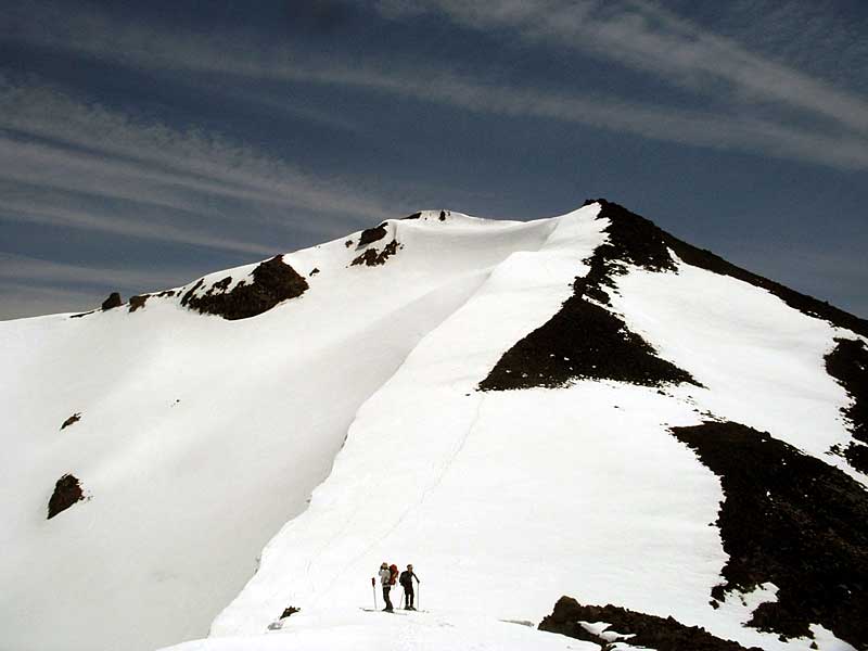 Summit from part way up NW false summit