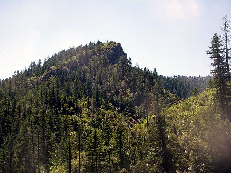 Rock formation above South Fork Salmon