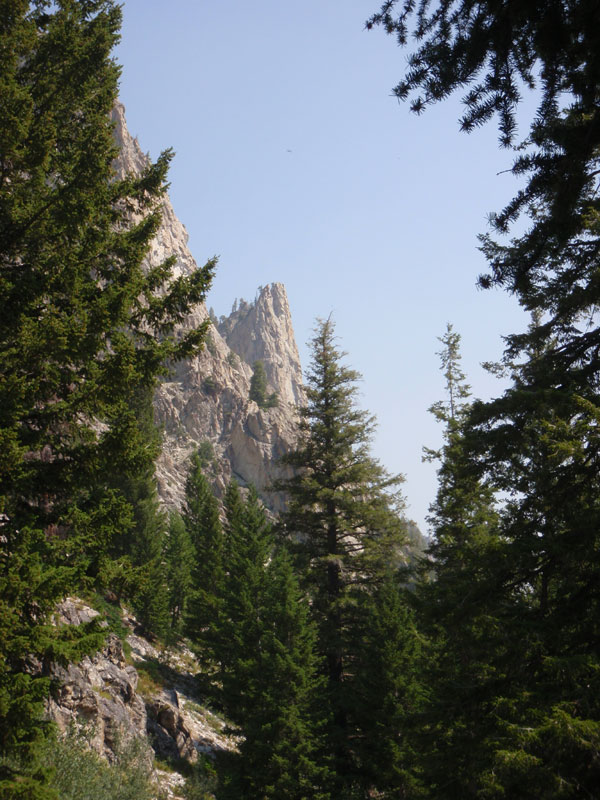 Crag above the trail
