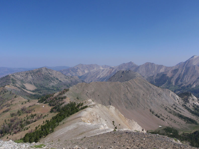North ridge from summit of Blackman
