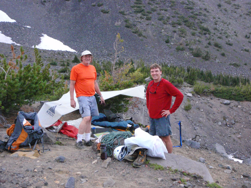 Mike and Roy at their bivy