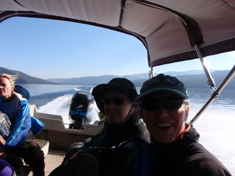 Boatride over Redfish Lake