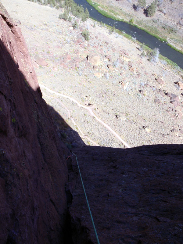 Looking back down third pitch of Super Slab