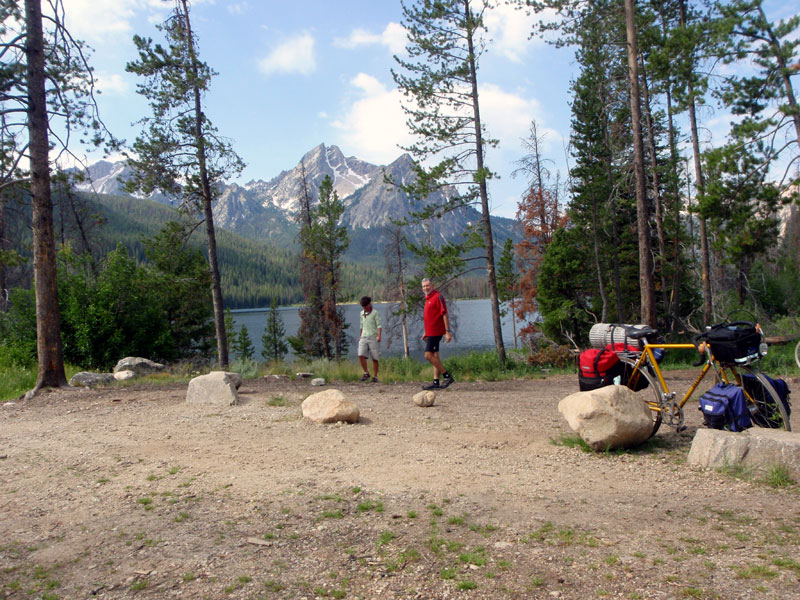 At Lake View Campground on Stanley Lake