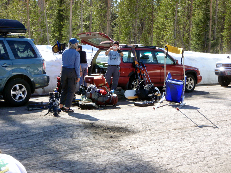 Packing up at the Sno-Park