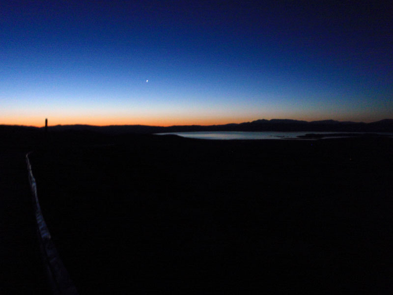 Venus over Mono Lake