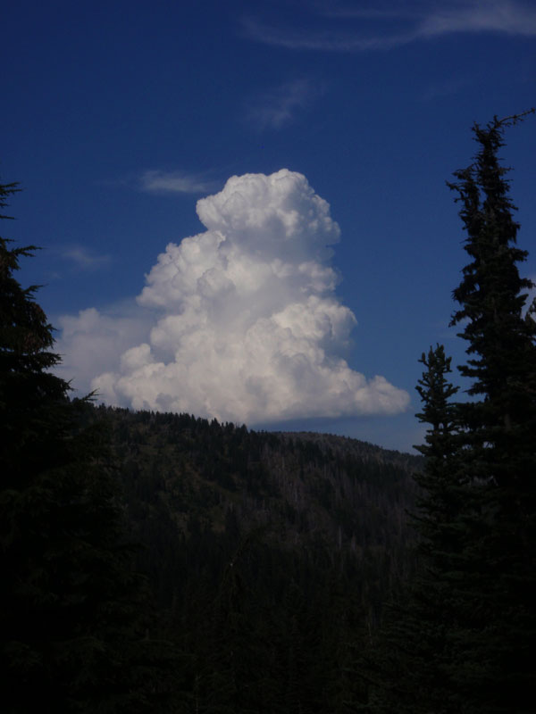 Cloud forms over shoulder of Jack