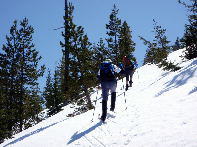 Up the north slope of Sand Mountain