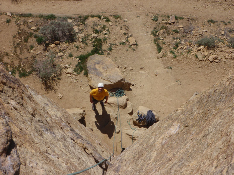 Lion&#8217;s Jaw (5.8), from the top
