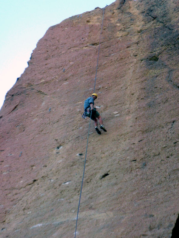 Me in double-rope rappel