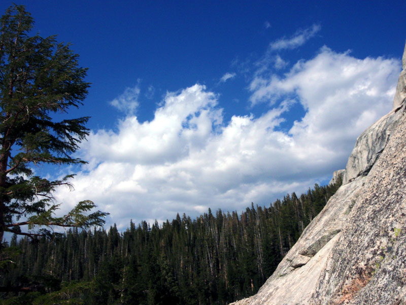 Clouds to the east