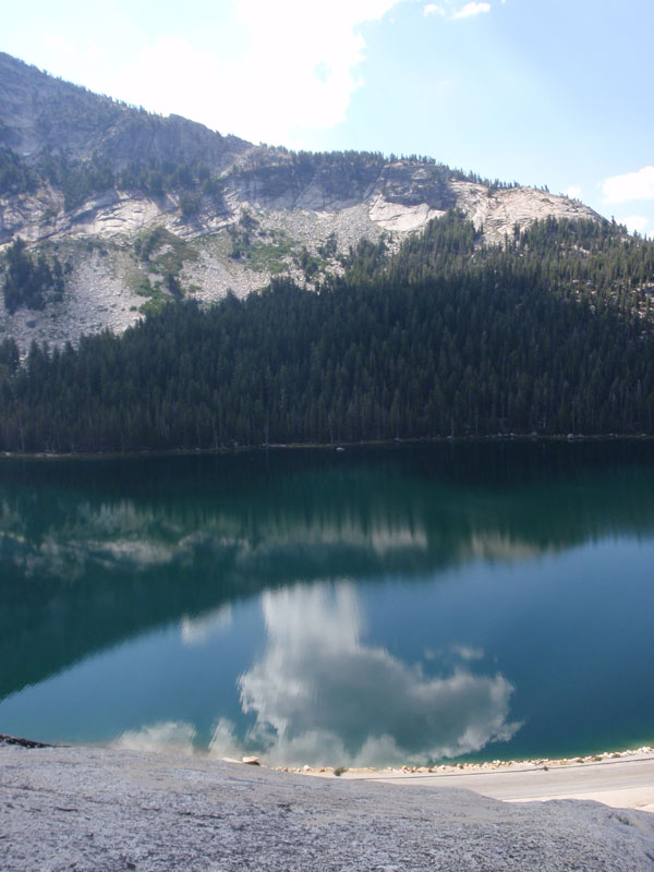 Cloud in Tenaya Lake