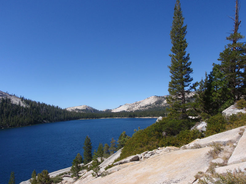 Tenaya Lake, from approach to start of climb