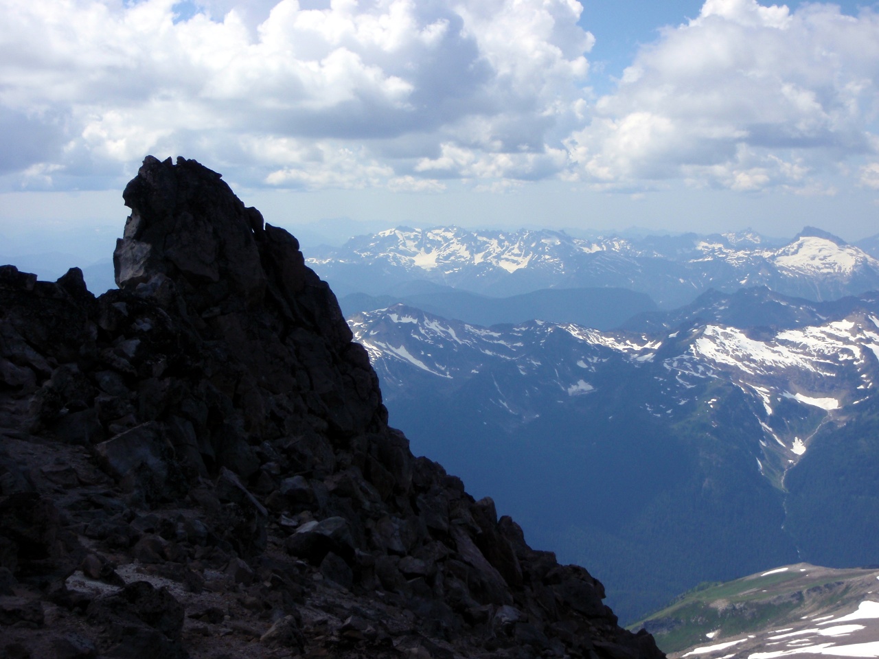 Rocky outcrop on Disappointment Peak