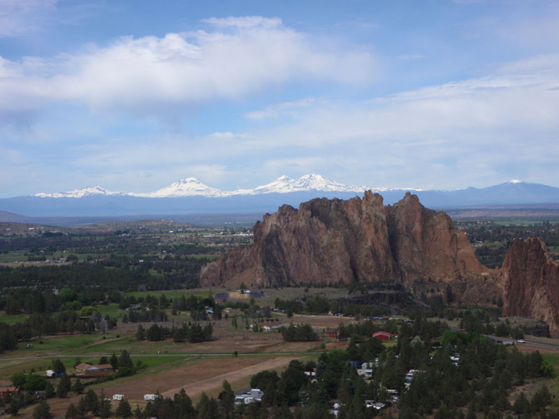 Smith Rock State Park from the Burma Road