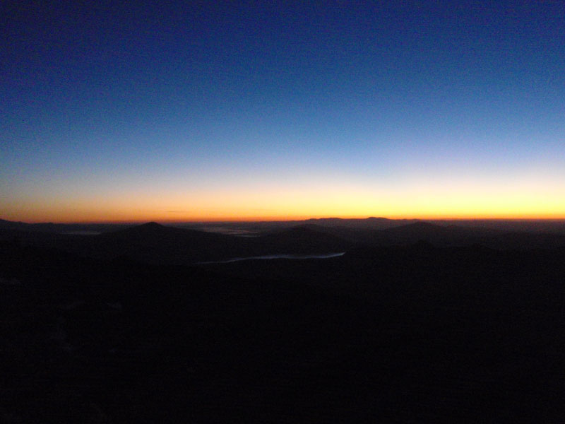 Crescent, 20 min before sunrise