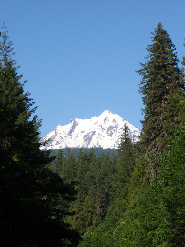 The Mt from the highway just south of Marion Forks