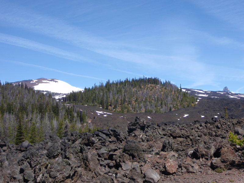 Belknap Crater and tip-top of Mt. Washington