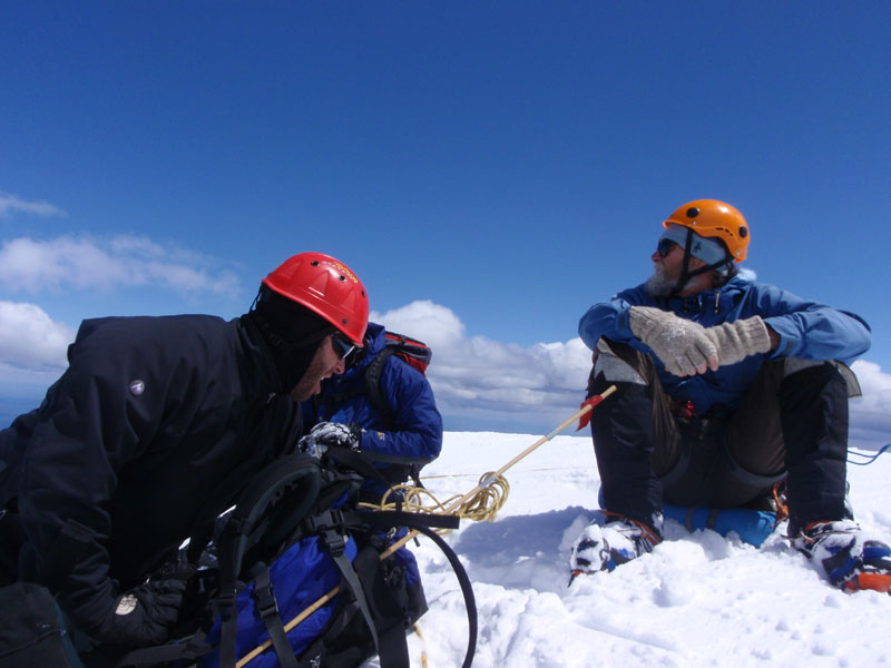 Short time on the summit
