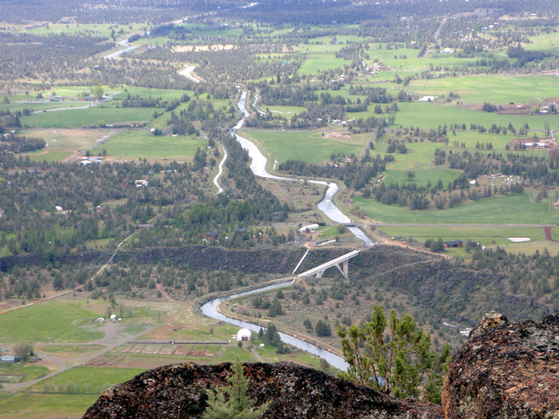 Where the canal crosses the Crooked River