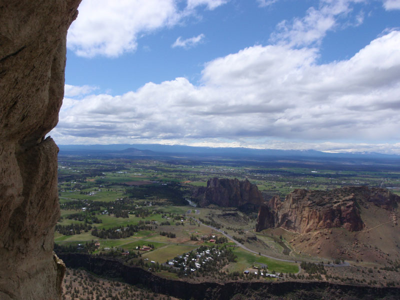 Smith Rock State Park from top of 1st pitch of Birds in a Rut