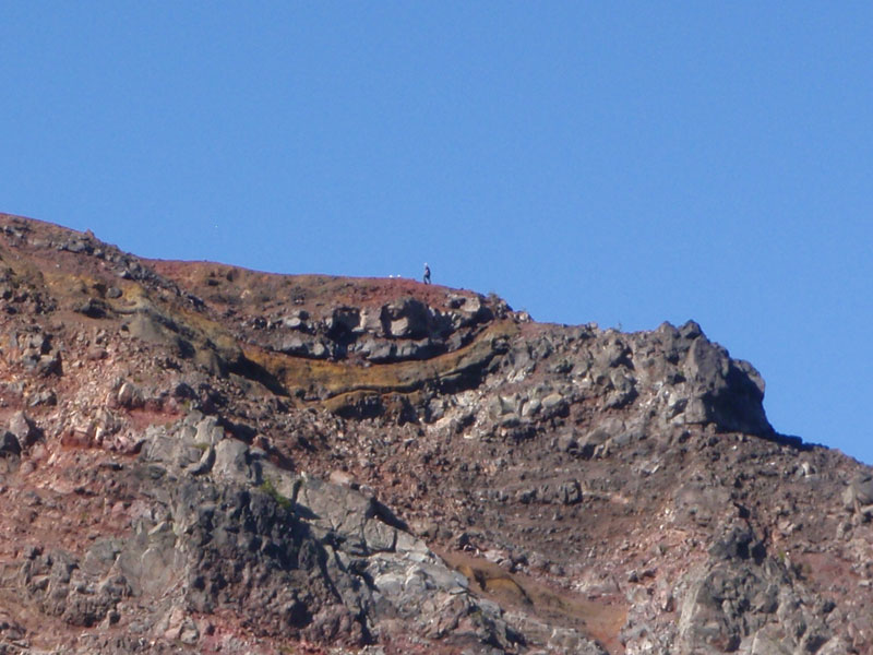 Climbers ascending north ridge of Washington
