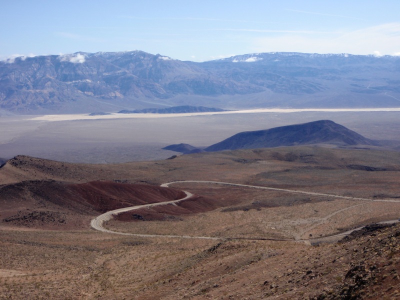 Road down into the Panamint Valley