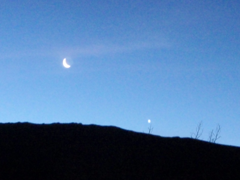 Moon and Venus next morning