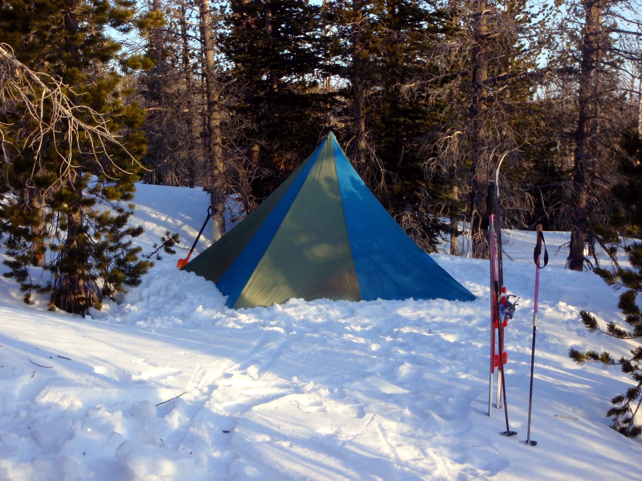 Next morning&#8212;my tent at our second camp