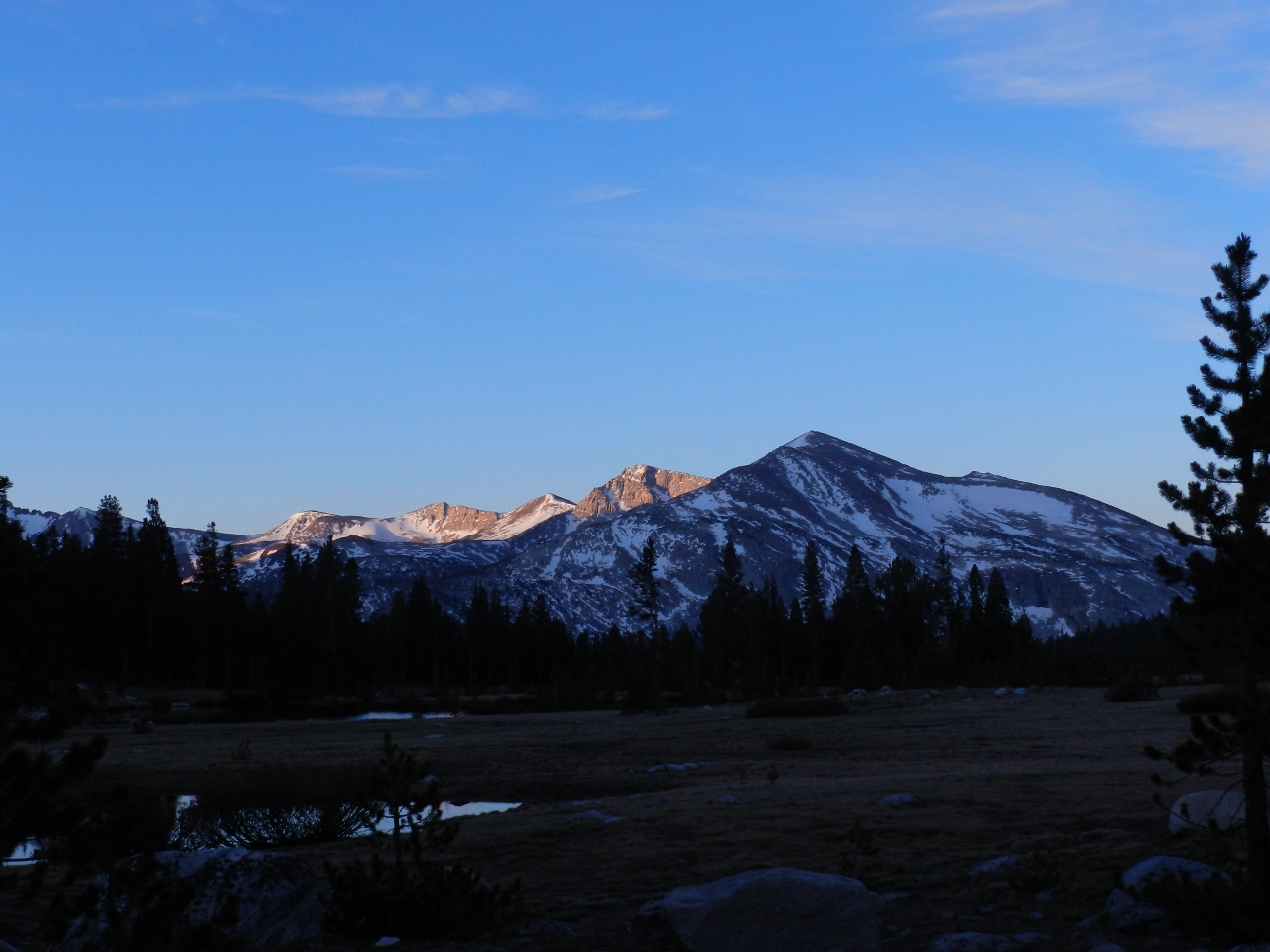 Early morning light from Tioga Pass