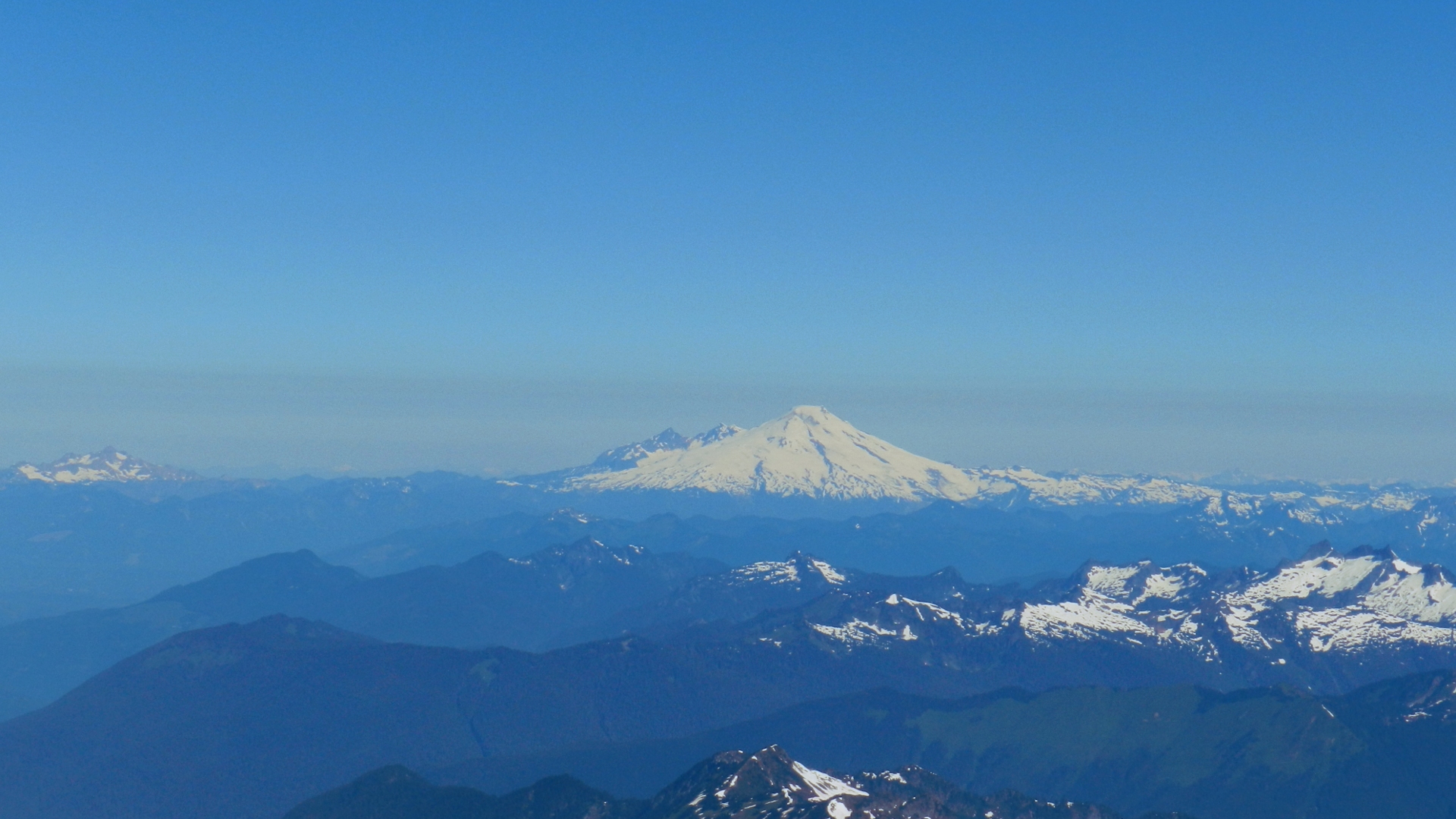 Mt. Baker from the summit