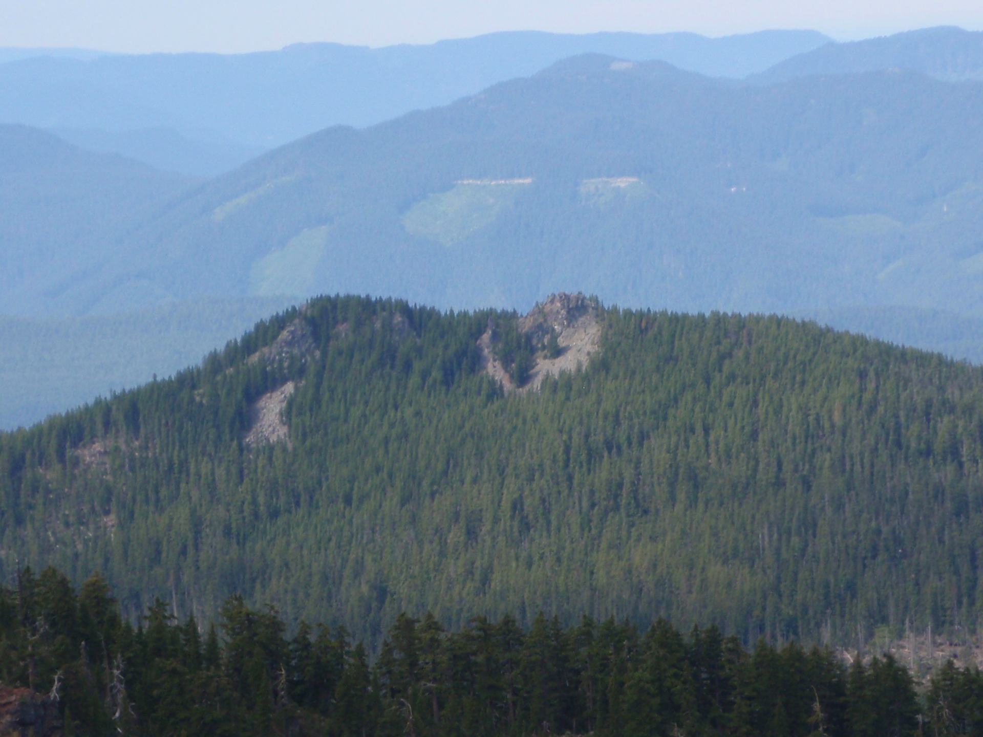 Seven years earlier, taken from SW ridge of the Husband. This was before the Substitute fire. Was also on the mountain a year later after that fire, but didn't take a photo of Substitute Point